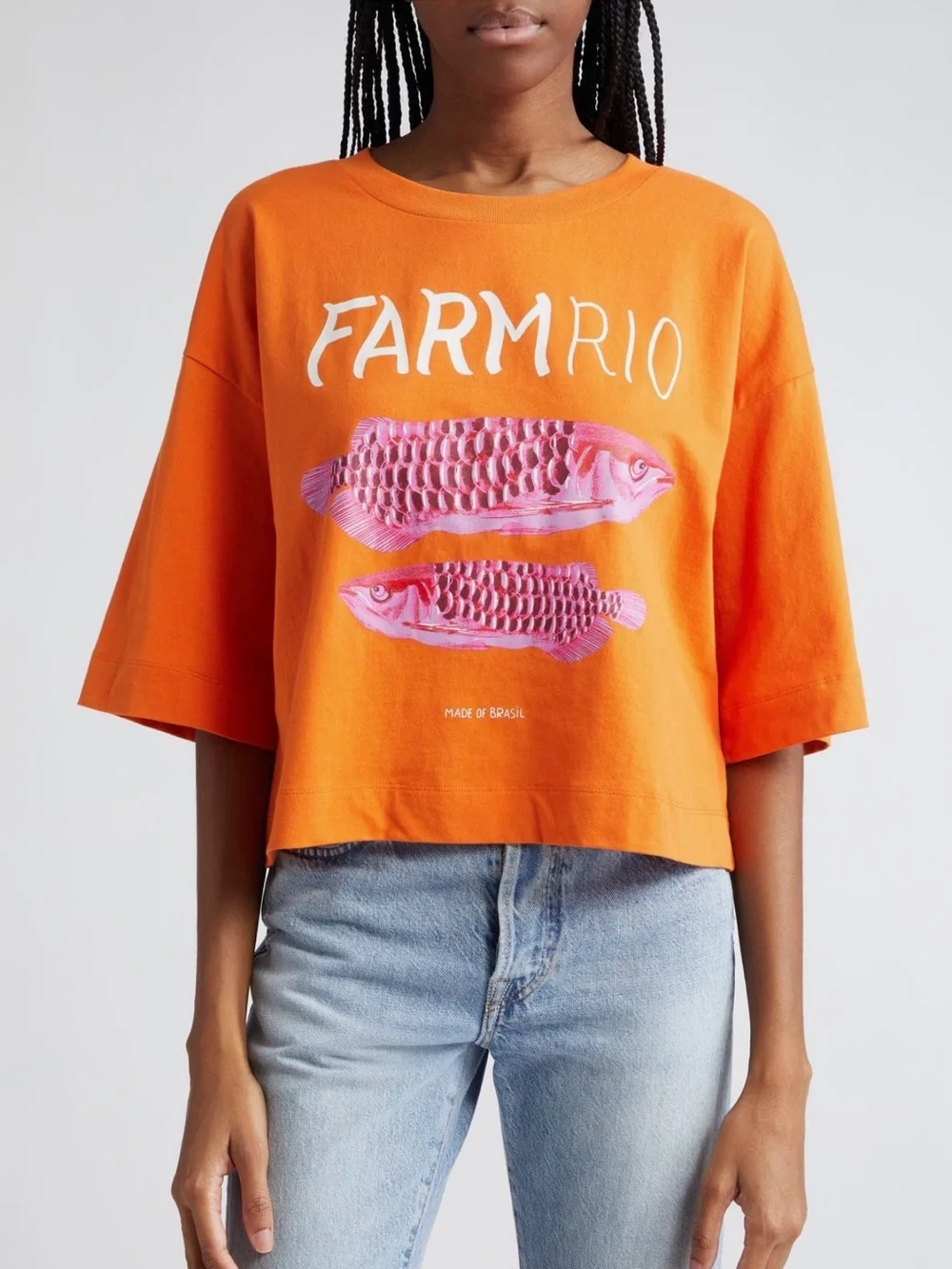FARM Rio Tropical Fish Graphic Tee 🍊🐠 NWT Size Small - Picture 4 of 9
